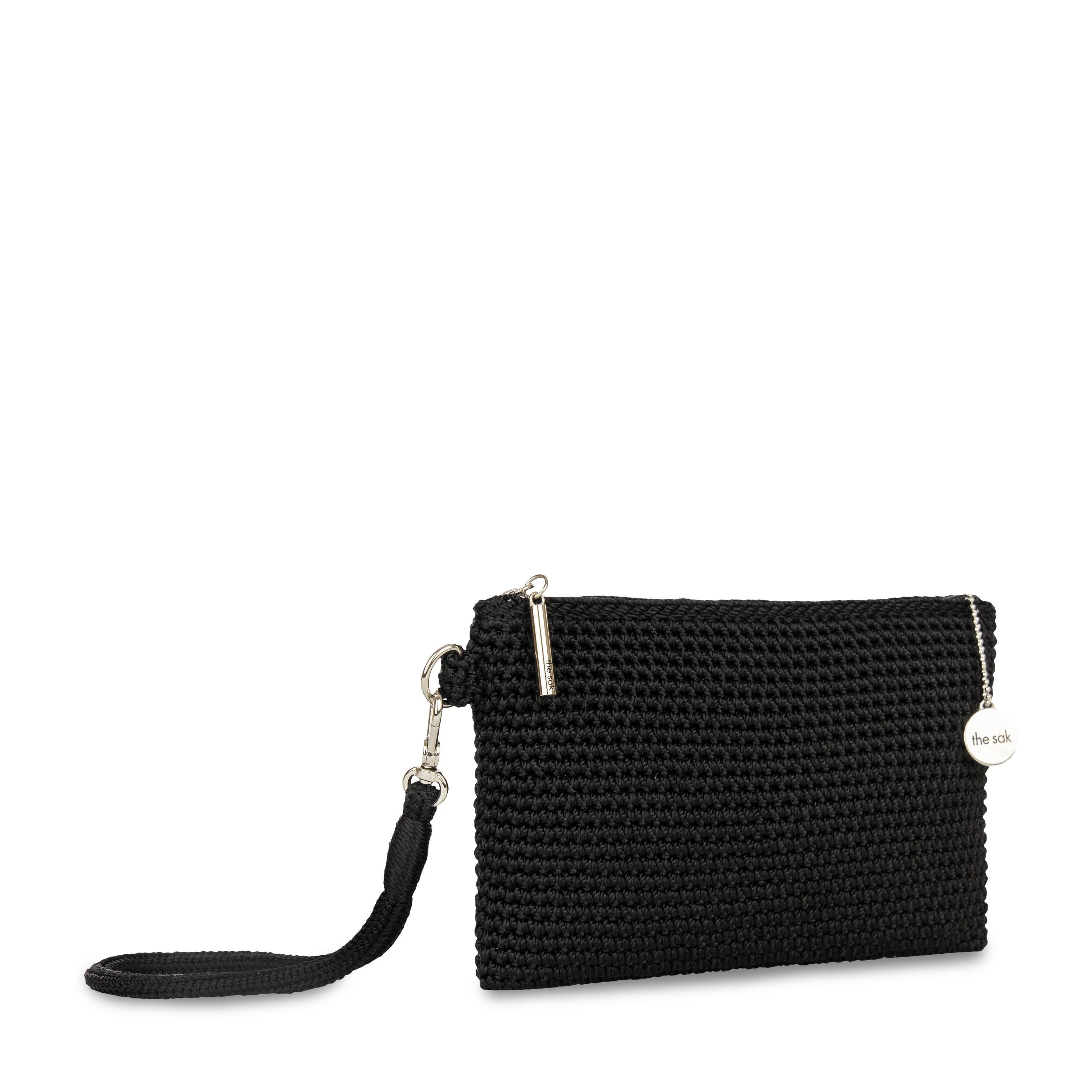 The Sak Vita Wristlet - Hand Crochet - Black