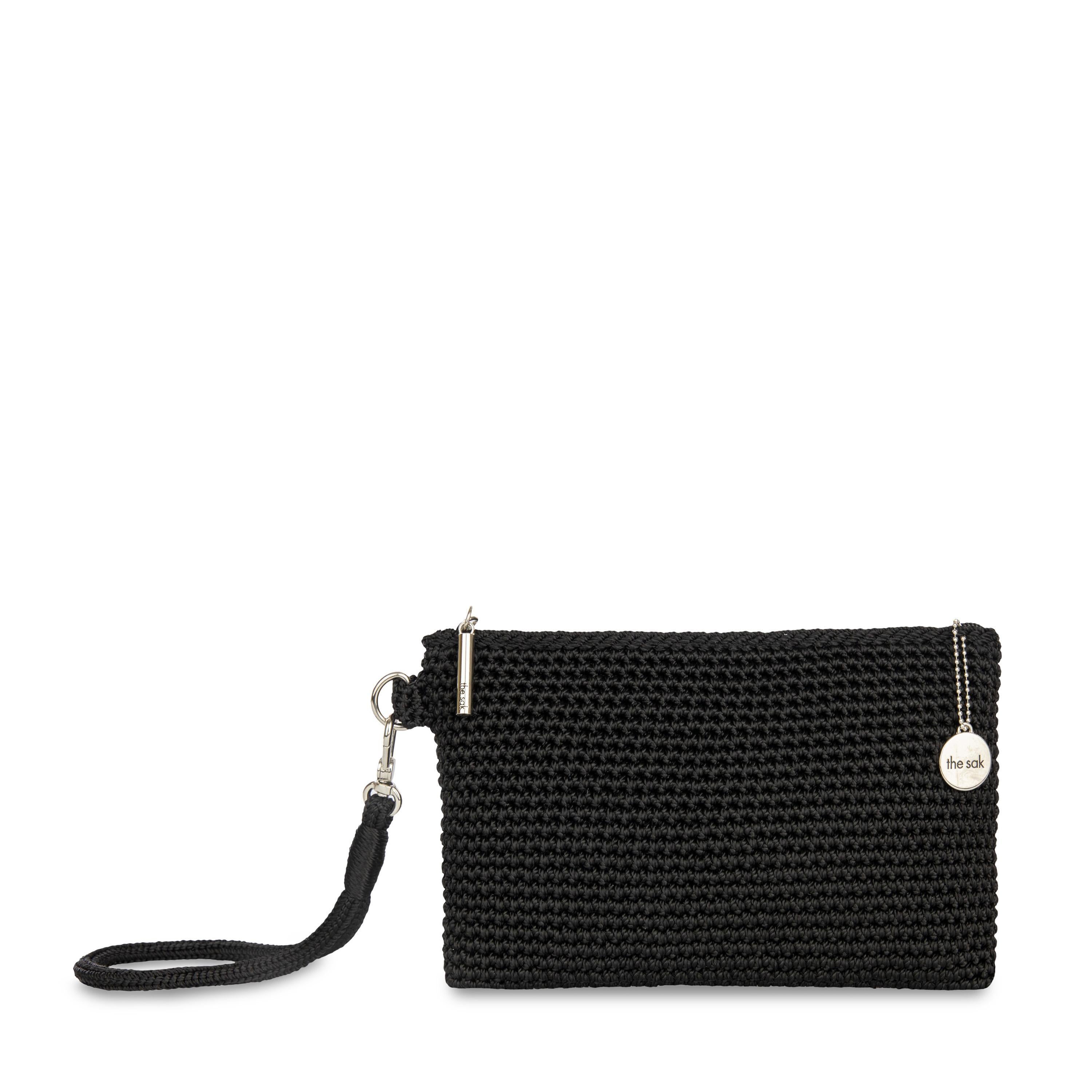 The Sak Vita Wristlet - Hand Crochet - Black