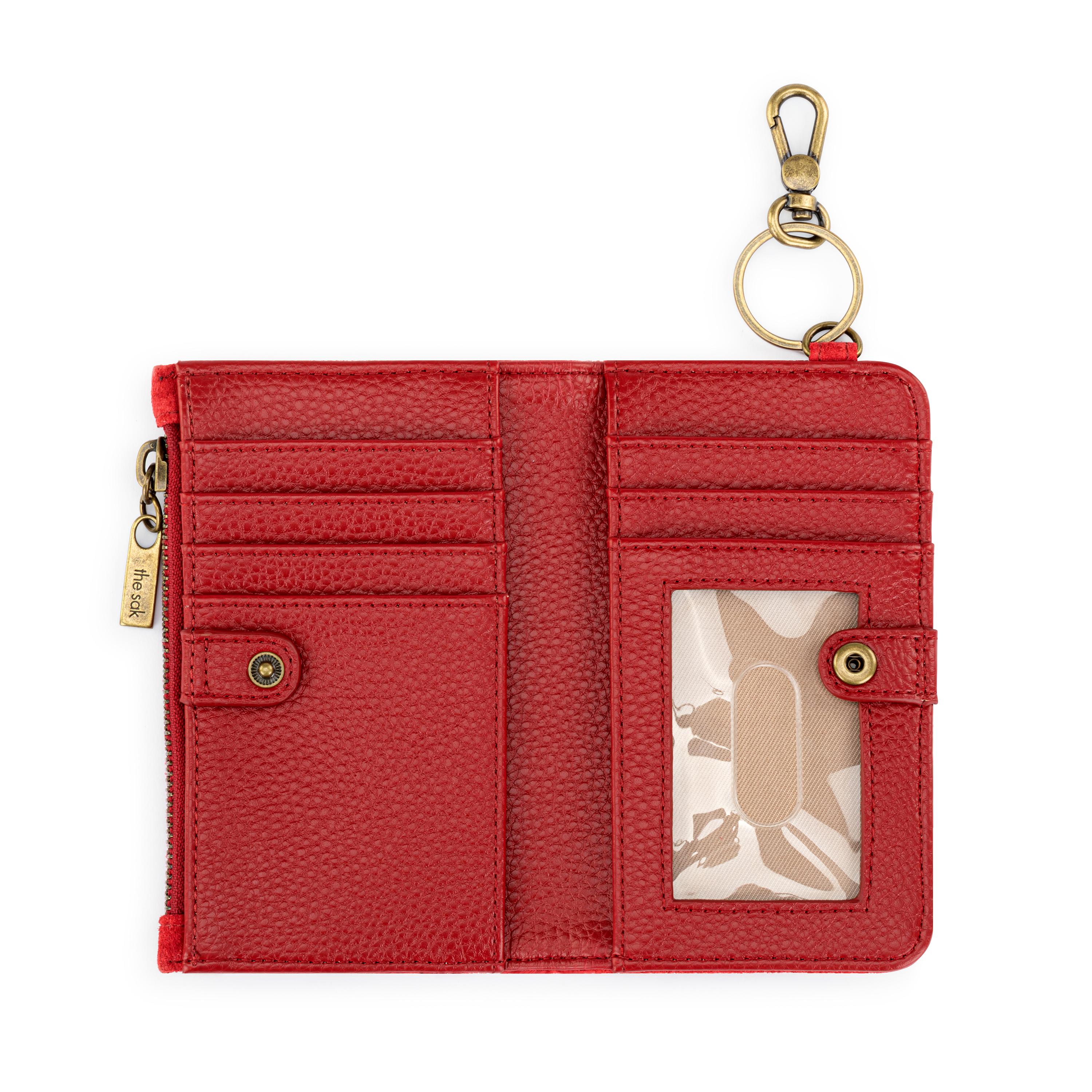 The Sak Encino Essential Wallet - Leather - Scarlet Suede
