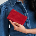 The Sak Encino Essential Wallet - Leather - Scarlet Suede