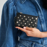 The Sak Encino Essential Wallet - Leather - Black Silver Stud