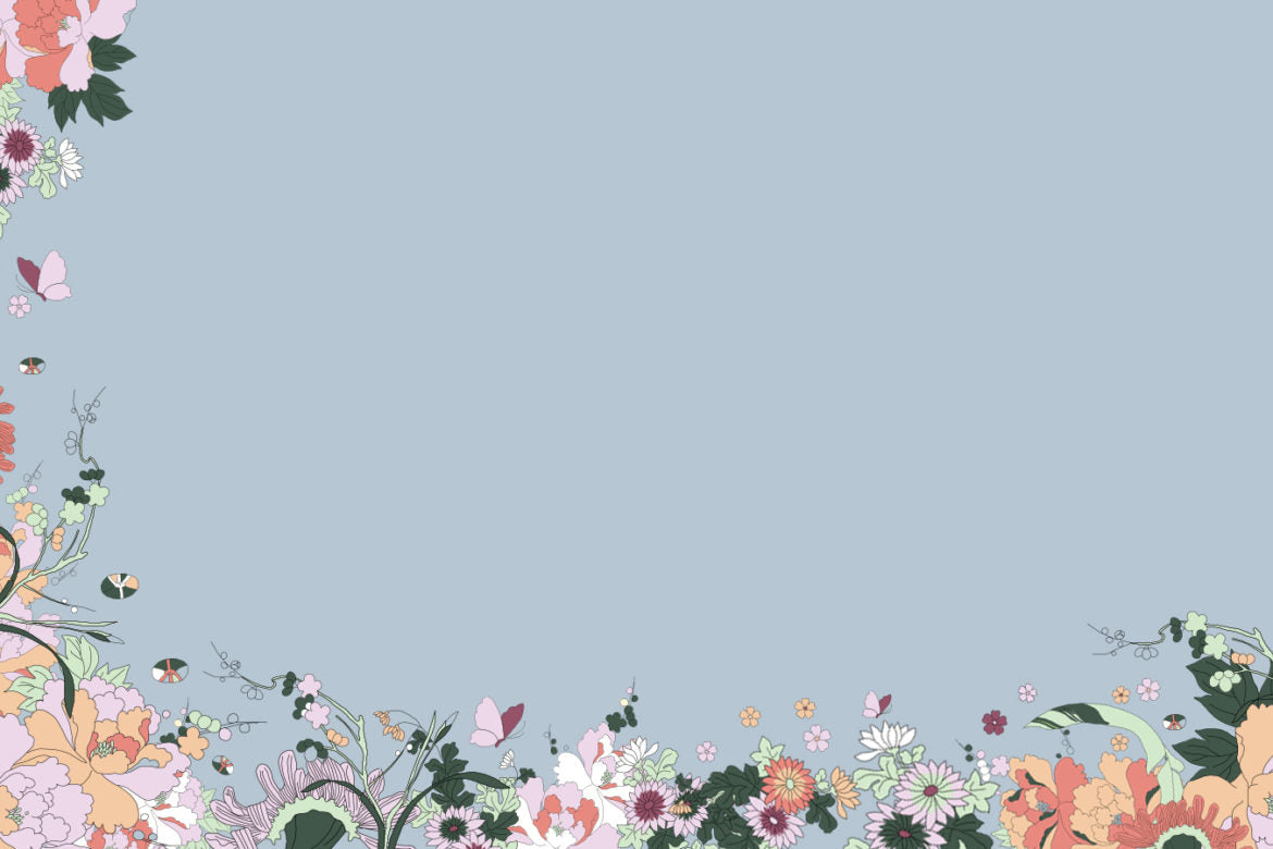 Download Sky Blue Flower Power, Our Print of the Month
