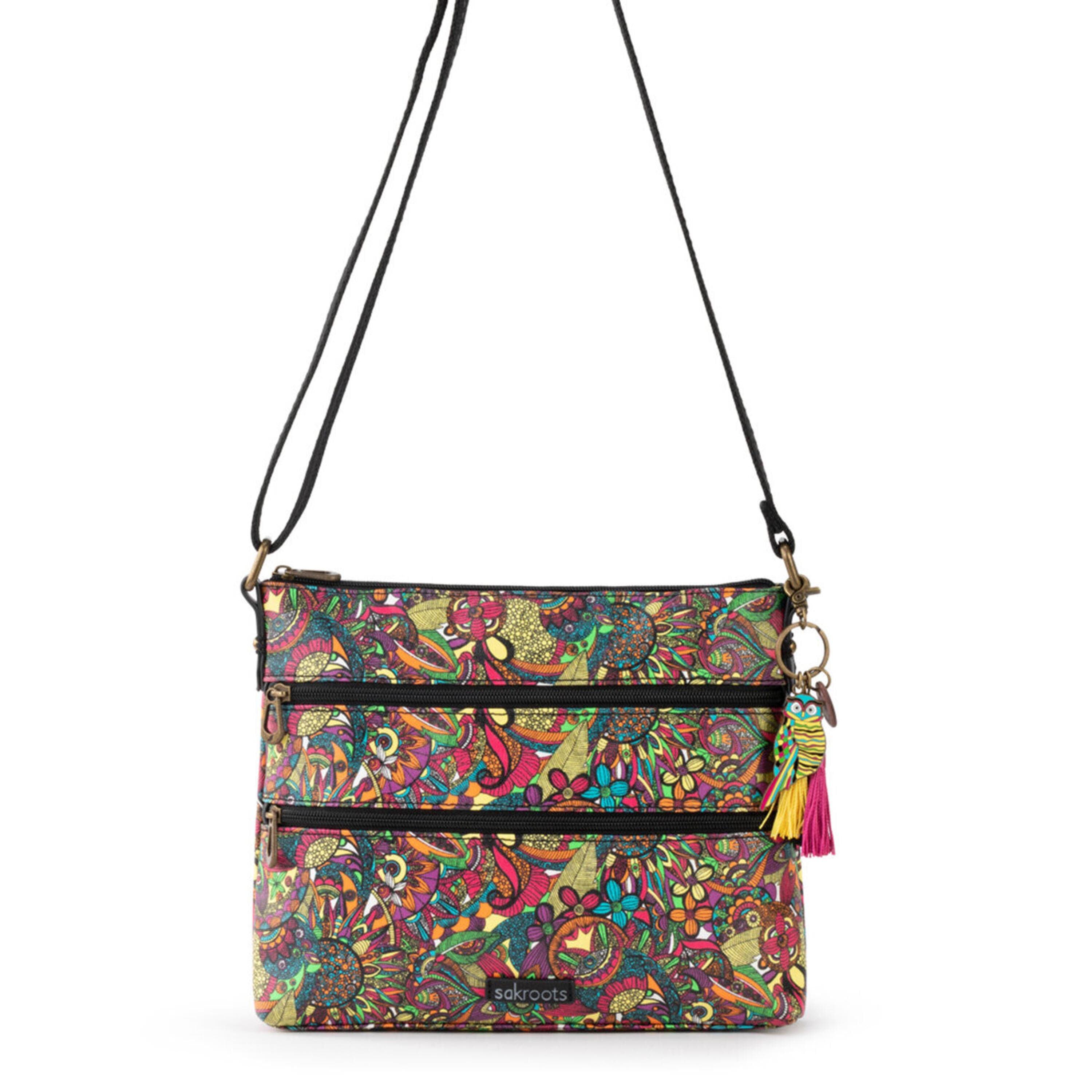 Sakroots Basic Crossbody - Canvas - Rainbow Spirit Desert