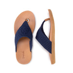 The Sak Shana Sandal - Hand Crochet - Denim