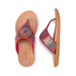 The Sak Shana Sandal - Hand Crochet - Sunset Stripe