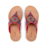The Sak Shana Sandal - Hand Crochet - Sunset Stripe
