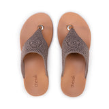 The Sak Shana Sandal - Hand Crochet - Mushroom