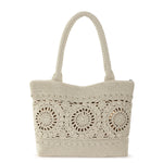 The Sak Crafted Classic Carryall - Hand Crochet - Natural Medallion