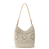 The Sak Sequoia Hobo - Hand Crochet - Natural Medallion