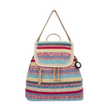 The Sak Sayulita Backpack - Hand Crochet - Eden Stripe