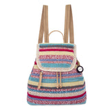 The Sak Sayulita Backpack - Hand Crochet - Eden Stripe