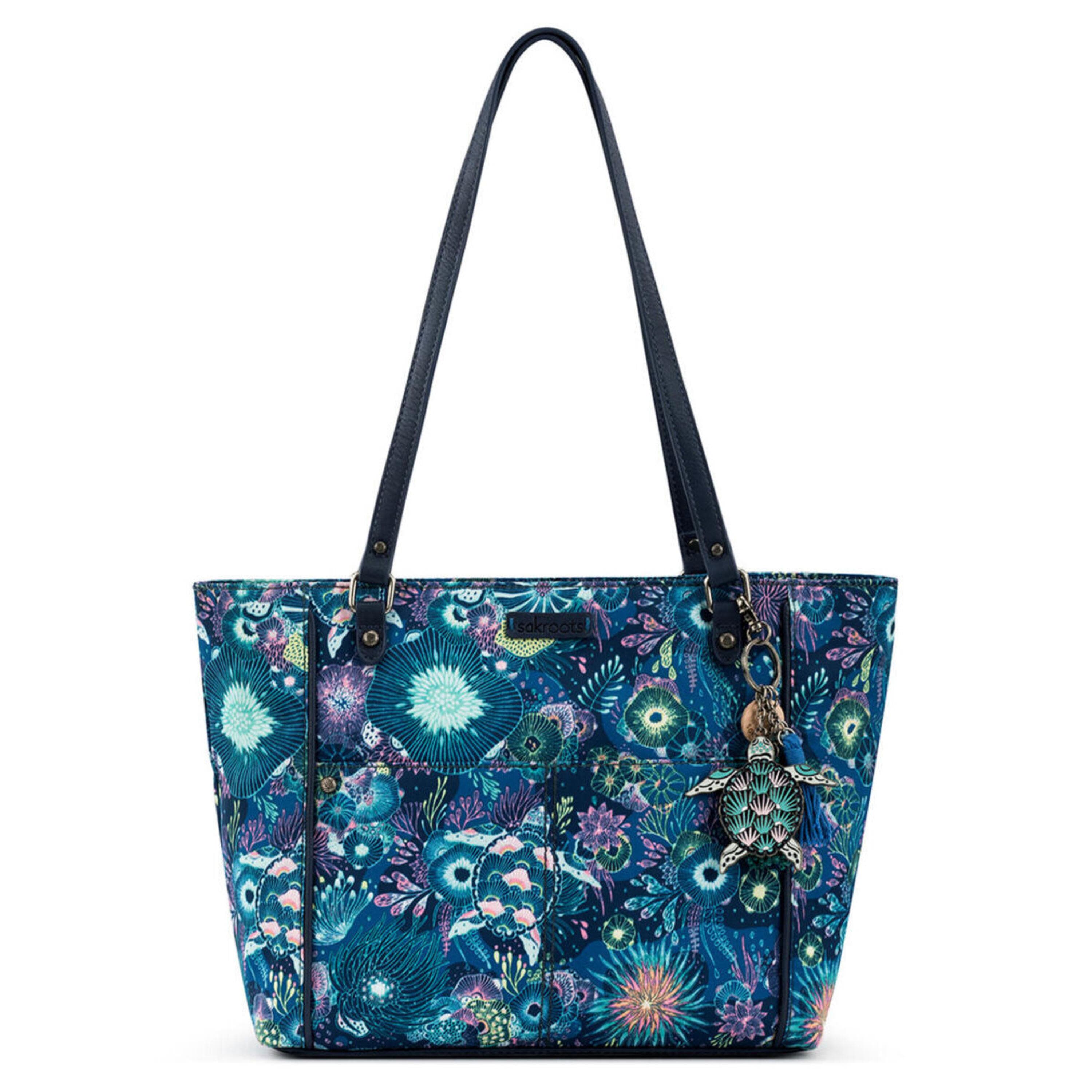 Sakroots Metro Tote - EcoTwill - Royal Blue Seascape