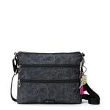 Sakroots Basic Crossbody - EcoTwill - Black Spirit Desert