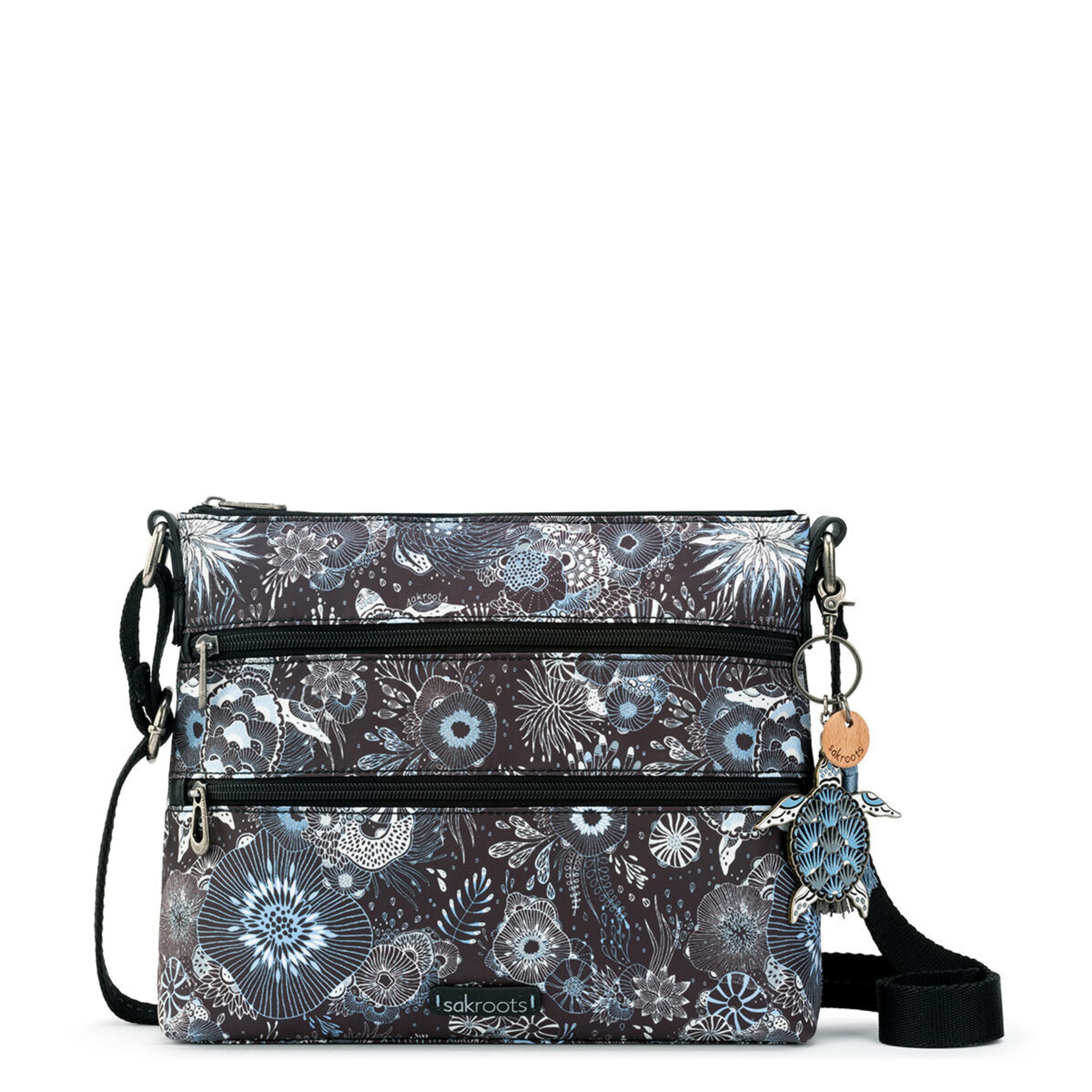 Sakroots Basic Crossbody - EcoTwill - Midnight Seascape