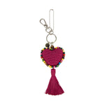 The Sak Yarnicharmz Dangle - Hand Crochet - Pinkberry Heart