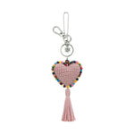 The Sak Back To Bali Heart Dangle - Hand Crochet - Seashell