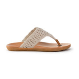 The Sak Shana Sandal - Hand Crochet - Ecru Medallion