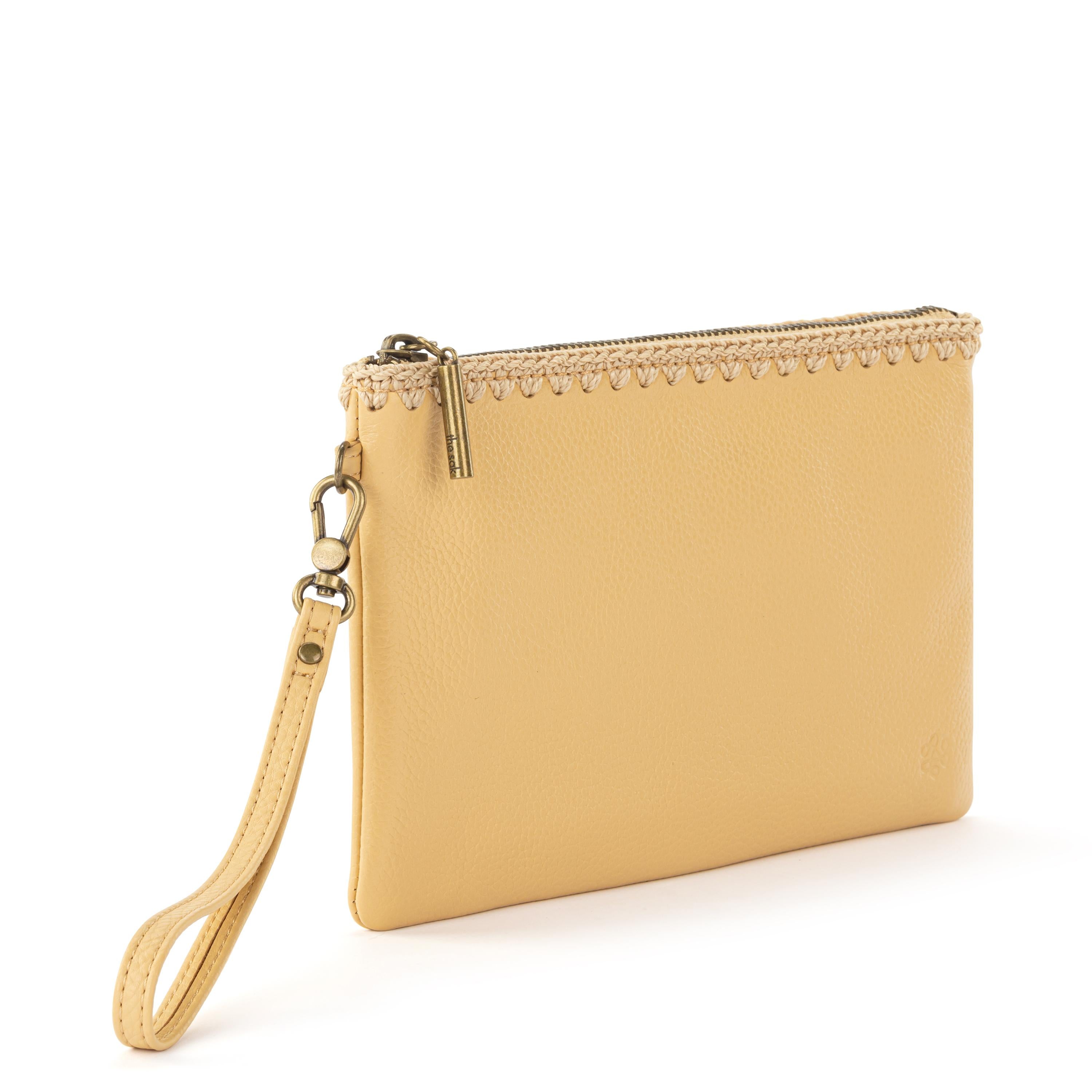 The Sak Vita Wristlet - Leather - Buttercup