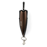 The Sak Iris Card Wallet - Leather - Black Leaf Embossed