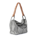 The Sak Los Feliz Hobo - Leather - Dark Silver