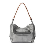 The Sak Los Feliz Hobo - Leather - Dark Silver
