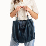 The Sak Los Feliz Large Tote - Leather - Indigo