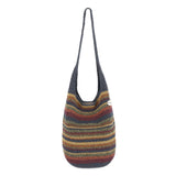 The Sak 120 Hobo - Hand Crochet - Woodland Stripe
