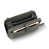 The Sak Iris Smartphone Wallet - Leather - Slate Leaf Embossed