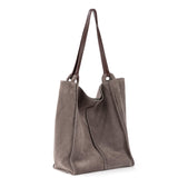 The Sak Los Feliz Tall Tote - Leather - Mushroom Suede