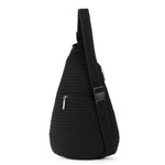 The Sak Geo Sling Backpack - Hand Crochet - Black