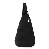 The Sak Geo Sling Backpack - Hand Crochet - Black