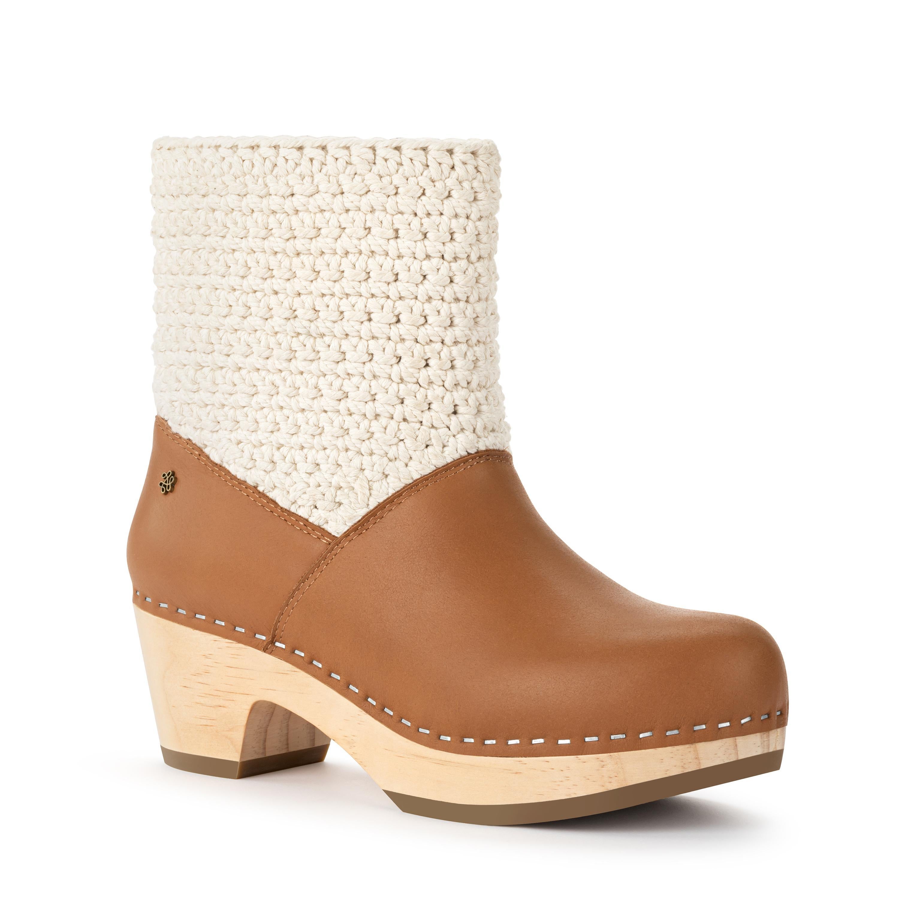 The Sak Paloma Clog Boot - Leather - Tobacco
