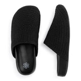 The Sak Bolinas Clog - Hand Crochet - Black