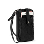 The Sak Silverlake Smartphone Wallet - Leather - Black Floral Embossed
