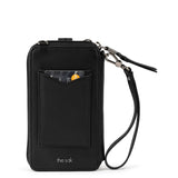 The Sak Silverlake Smartphone Wallet - Leather - Black Floral Embossed