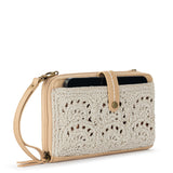 The Sak Iris Smartphone Wallet - Hand Crochet - Natural Fan