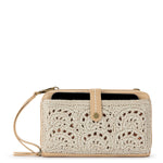 The Sak Iris Smartphone Wallet - Hand Crochet - Natural Fan