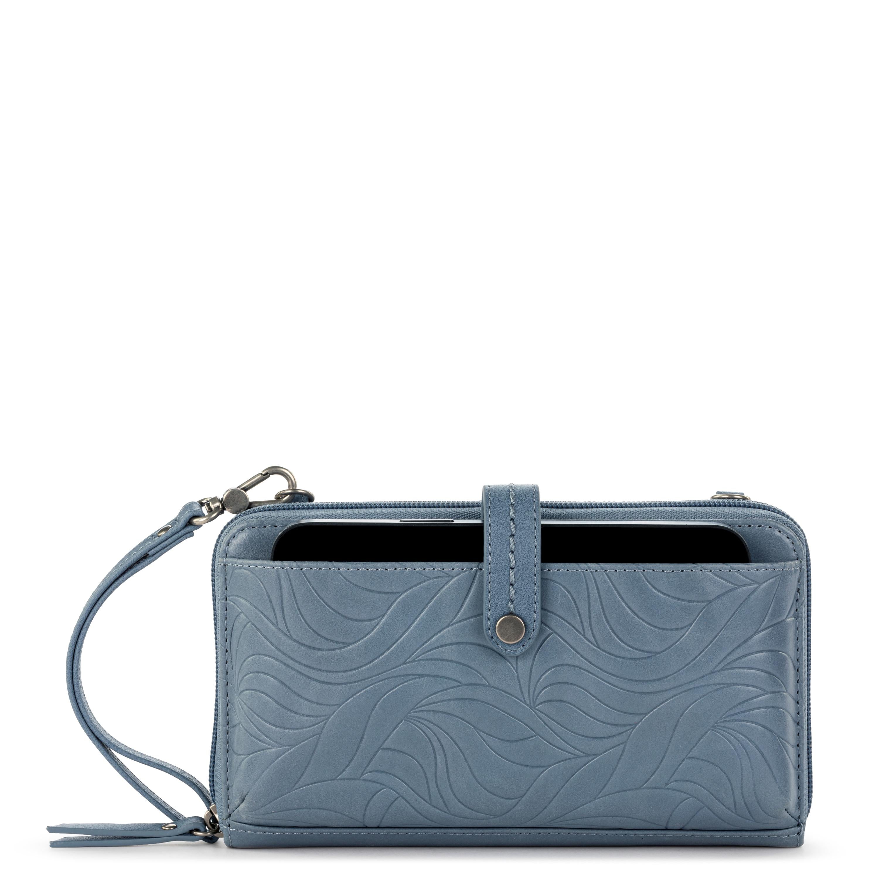 The Sak Los Feliz Large Tote and Iris Smartphone Wallet Bundle - Leather - Maritime