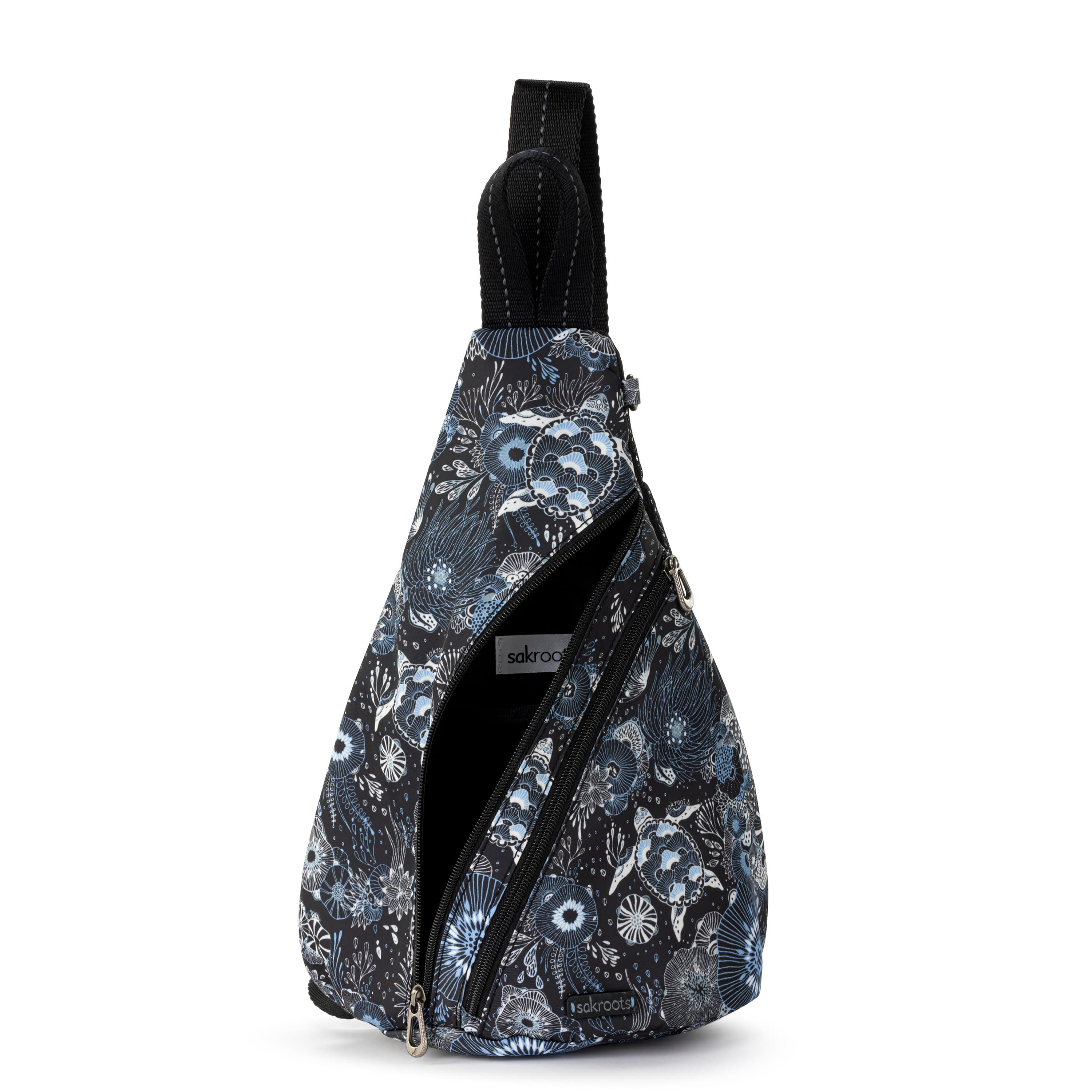 Sakroots On The Go Sling Backpack - EcoTwill - Midnight Seascape