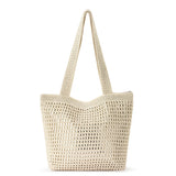 The Sak Casual Classics Tote - Hand Crochet - Natural With Silver