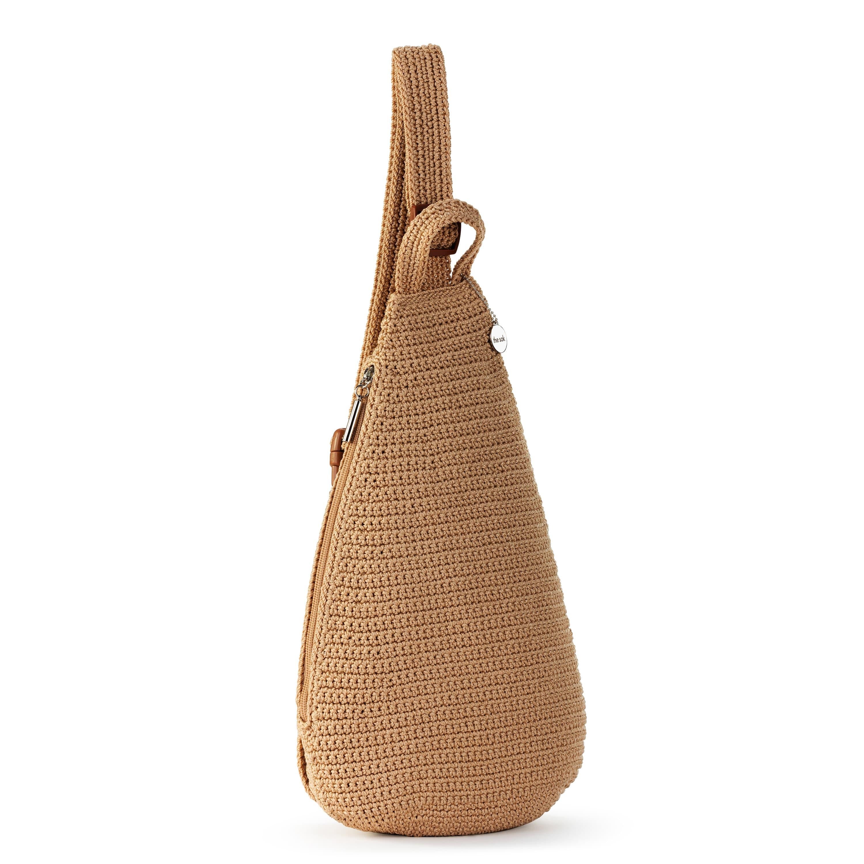The Sak Geo Sling Backpack - Hand Crochet - Bamboo