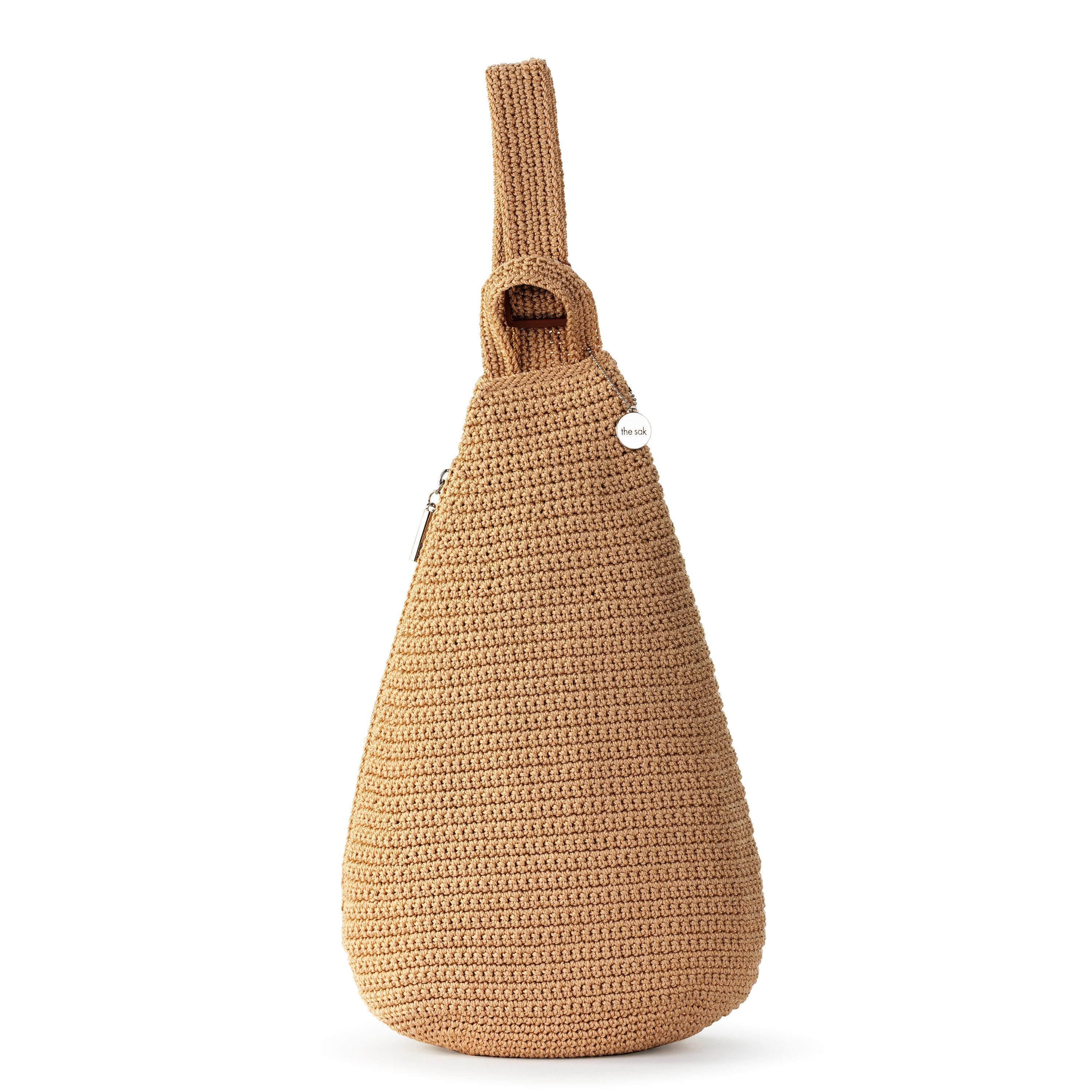 The Sak Geo Sling Backpack - Hand Crochet - Bamboo