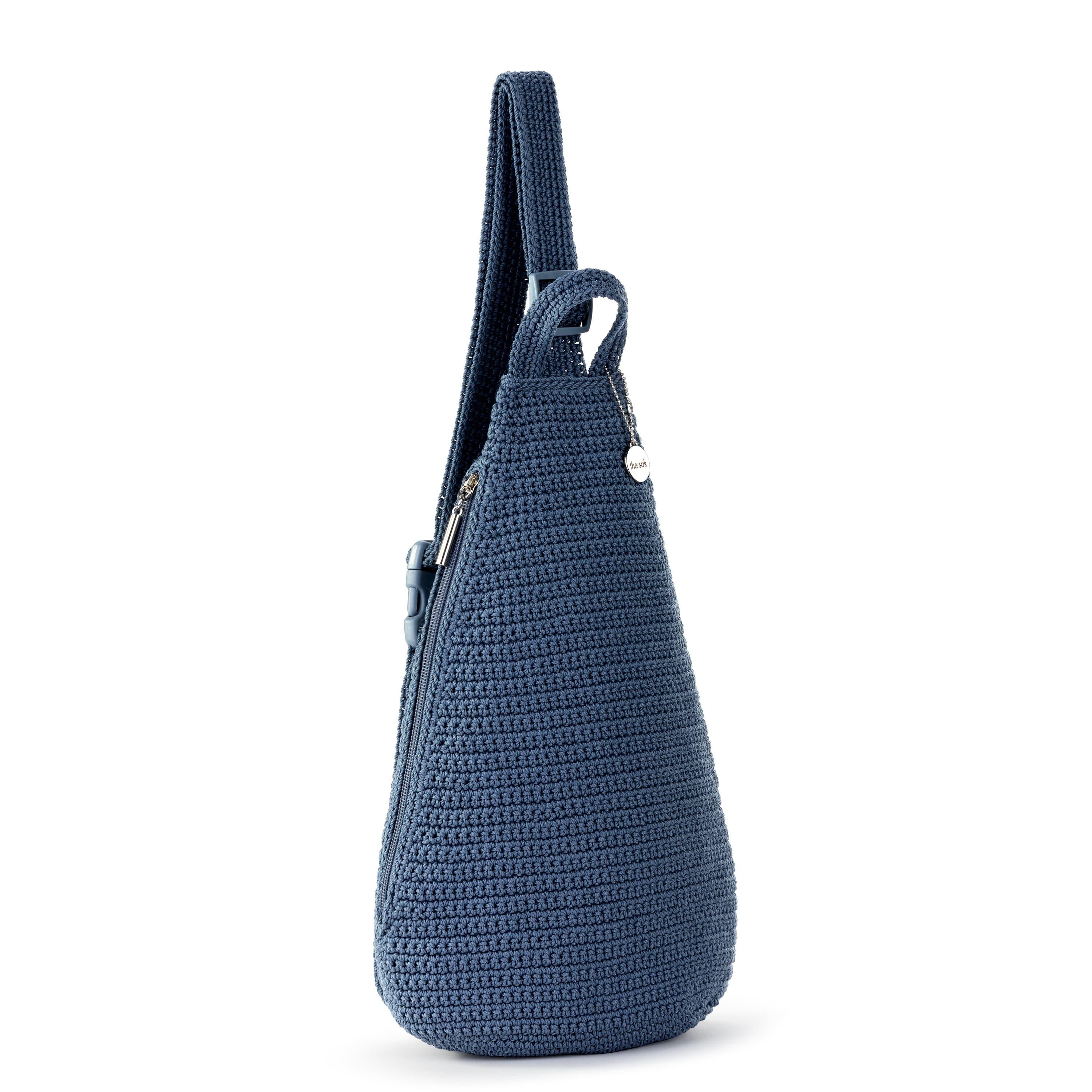 The Sak Geo Sling Backpack - Hand Crochet - Maritime