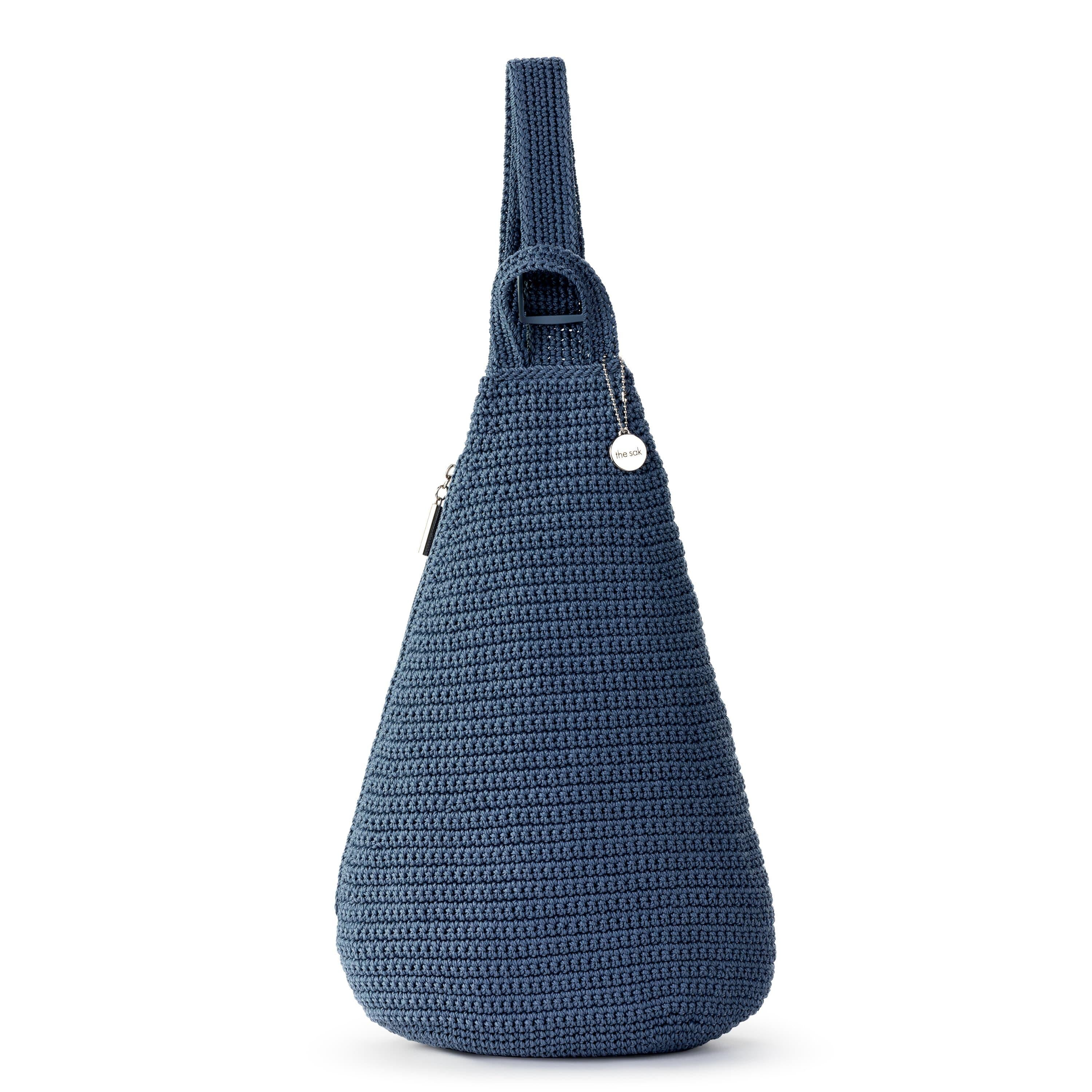 The Sak Geo Sling Backpack - Hand Crochet - Maritime