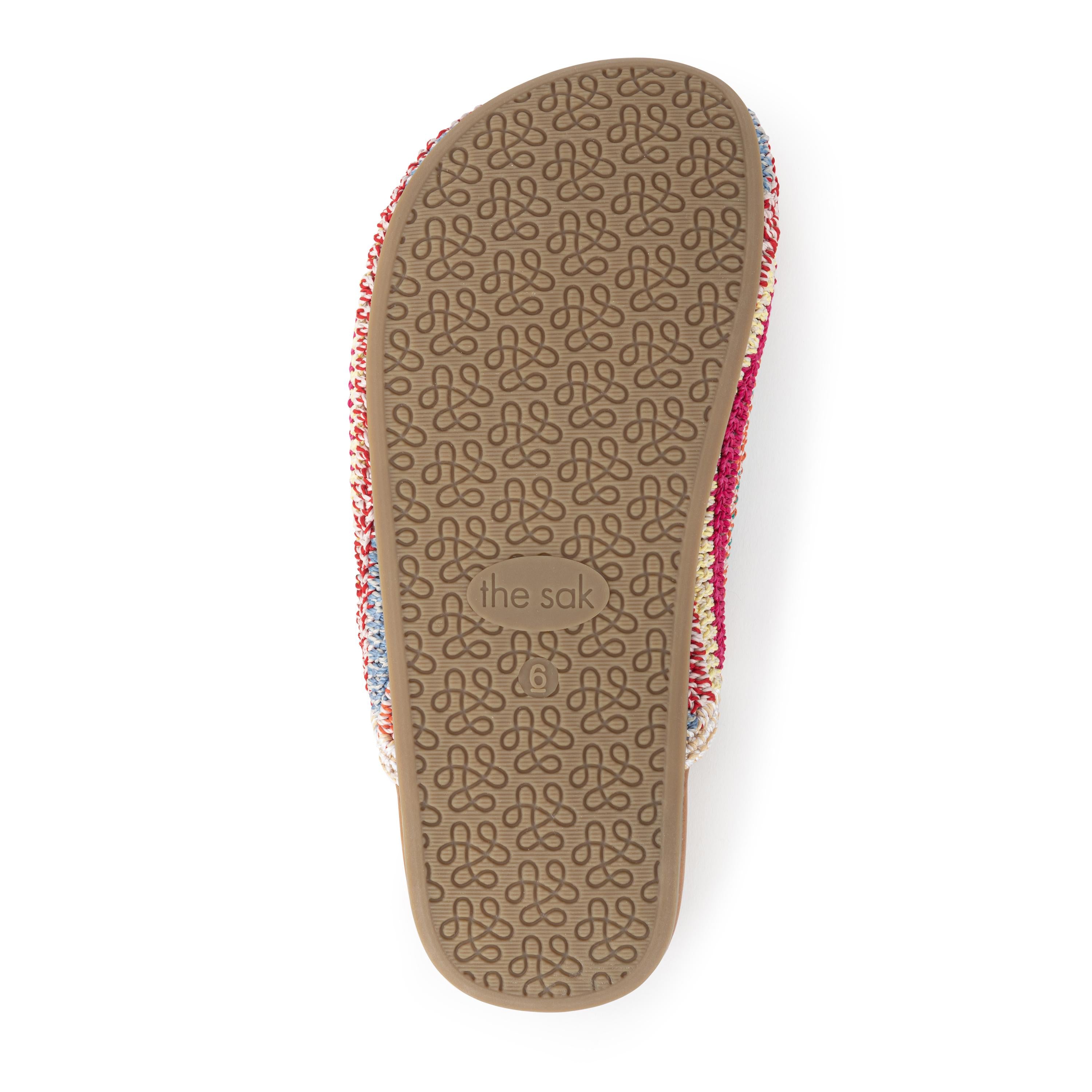 The Sak Bolinas Clog - Hand Crochet - Eden Stripe
