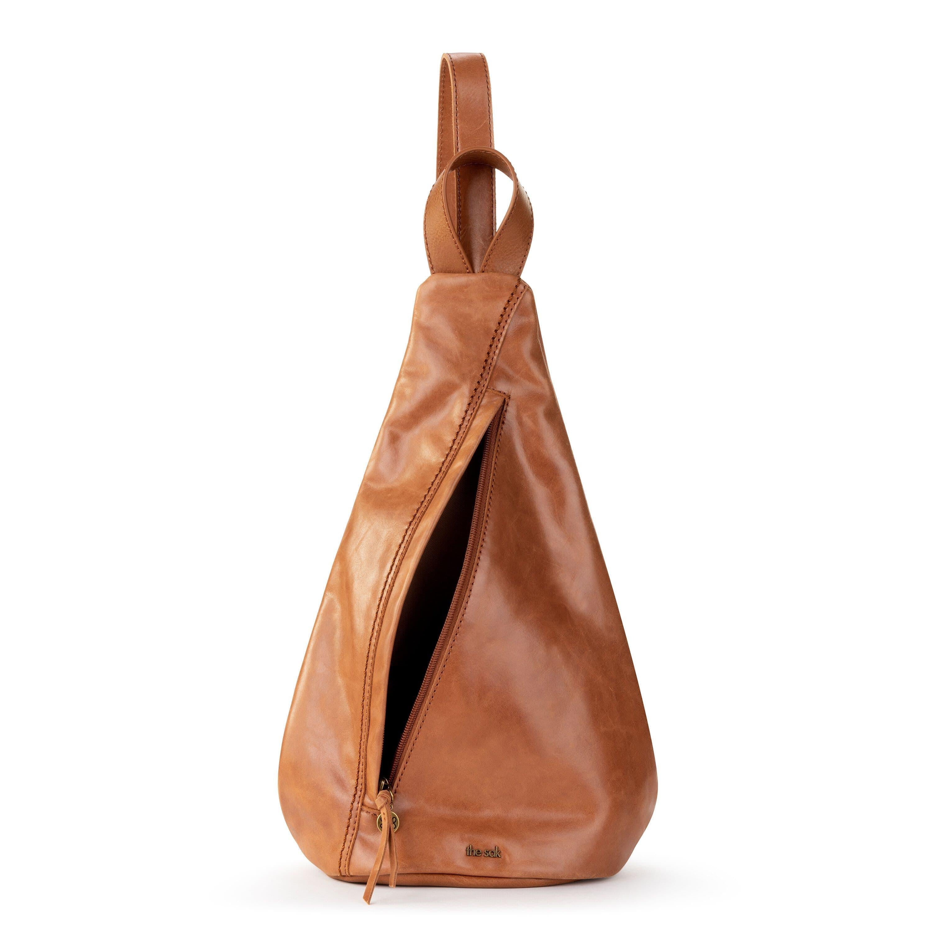 The Sak Geo Sling Backpack - Leather - Tobacco