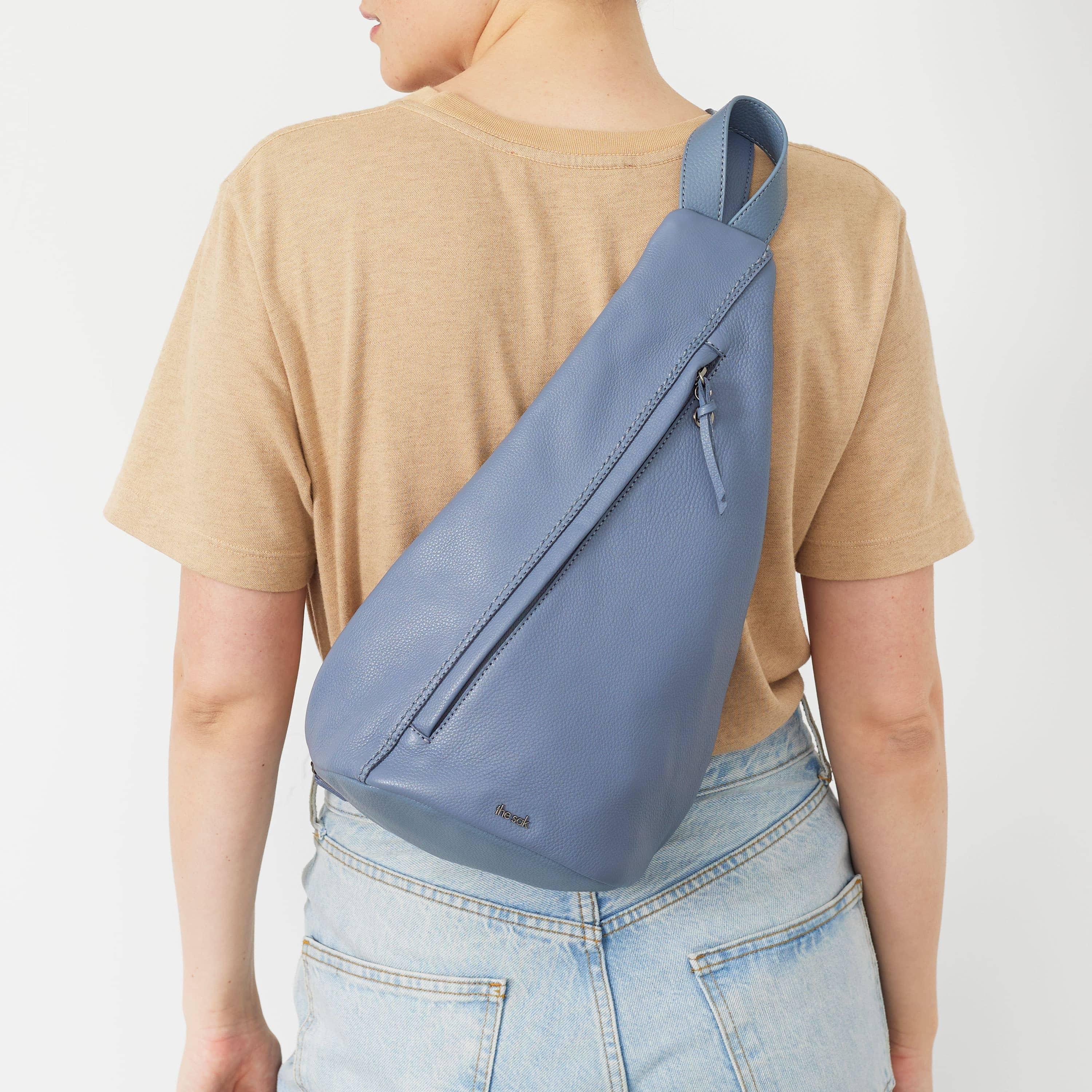 The Sak Geo Sling Backpack - Leather - Maritime