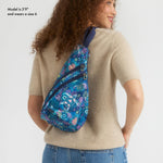 Sakroots On The Go Sling Backpack - EcoTwill - Royal Blue Seascape