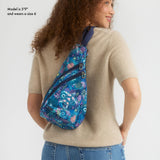 Sakroots On The Go Sling Backpack - EcoTwill - Royal Blue Seascape