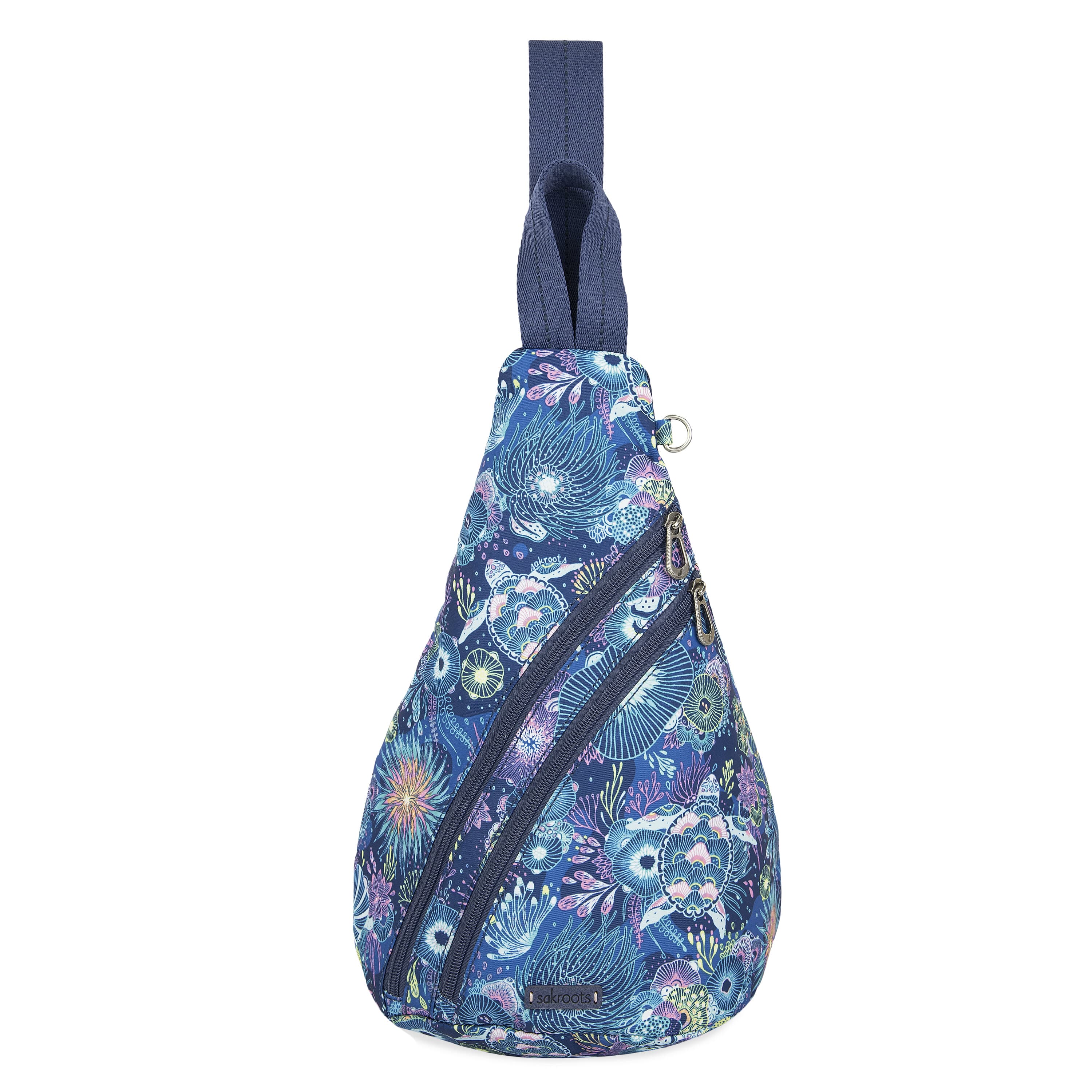 Sakroots On The Go Sling Backpack - EcoTwill - Royal Blue Seascape